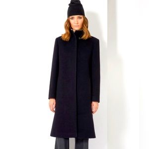 Cinzia Rocca Black Wool and Cashmere Coat